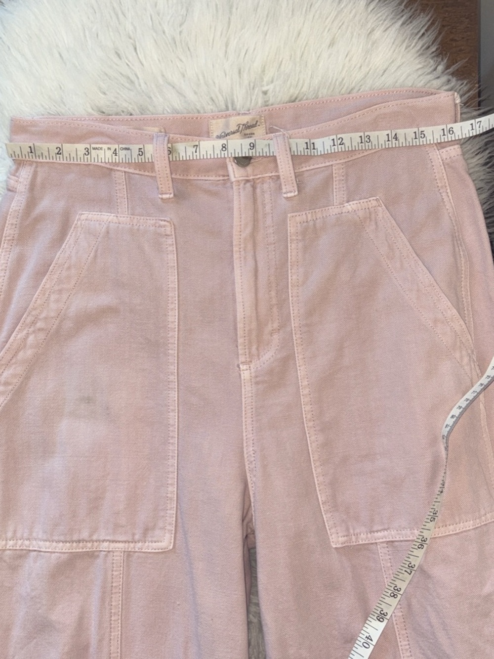 Universal Thread Pink High Rise Barrel Leg Pants - Picture 9 of 11